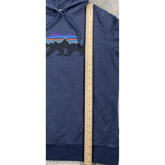 Patagonia Fitz Roy Bear Midweight Hoody Navy Blue Women's (Read Desc) - Picture 4 of 6